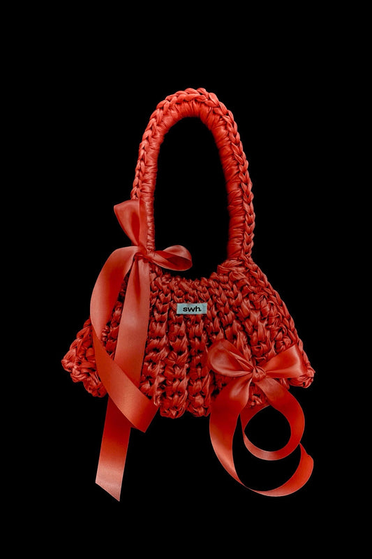 Red satin bag