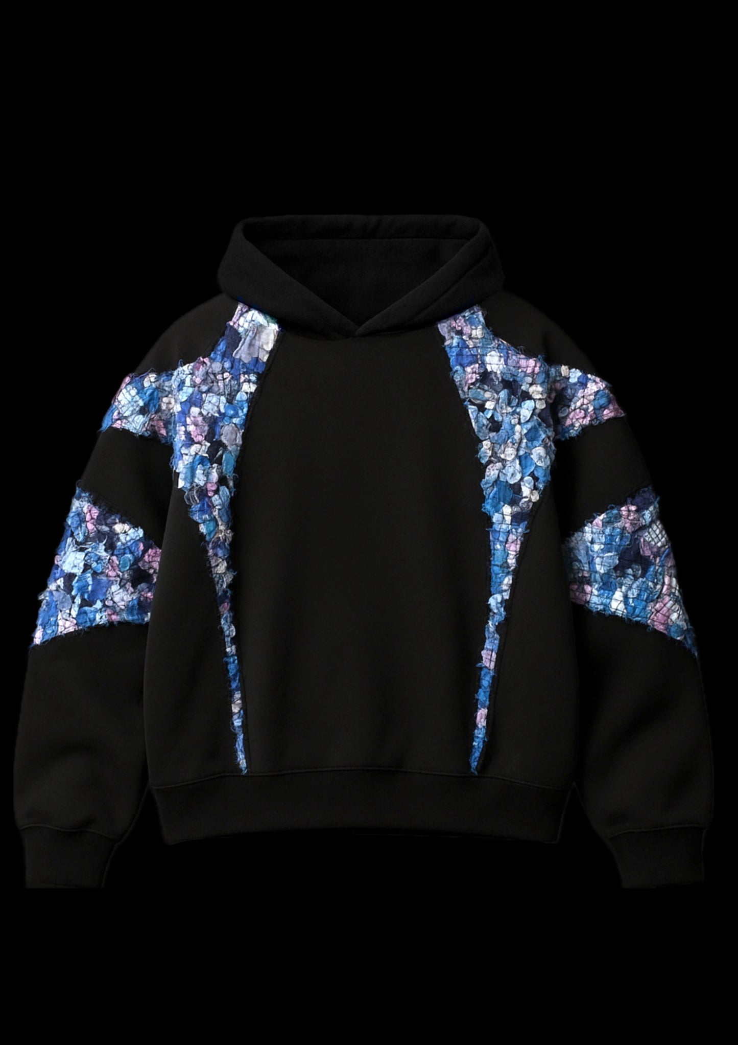 Recycled crocheted hoodie