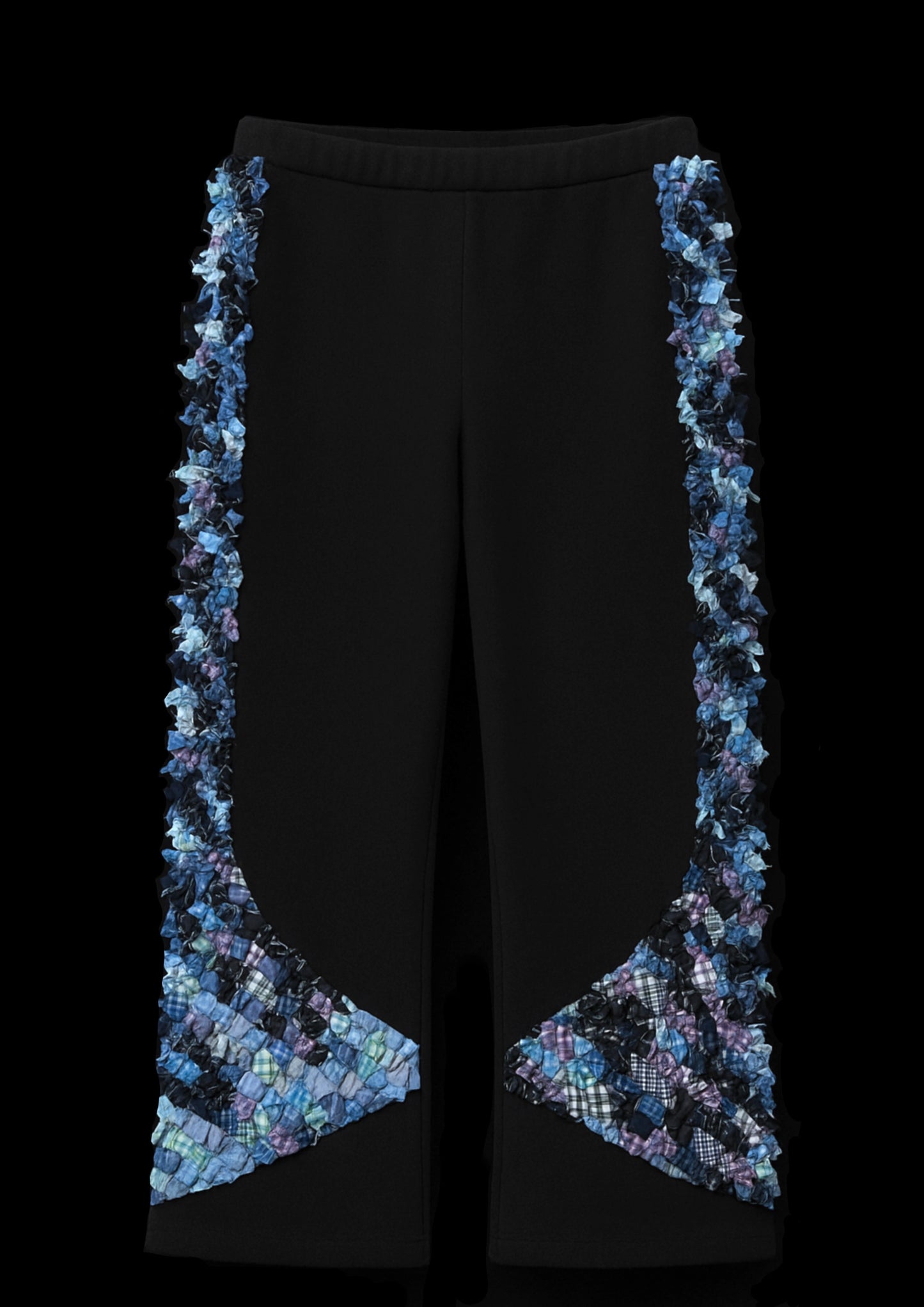 Recycled crocheted sweatpants